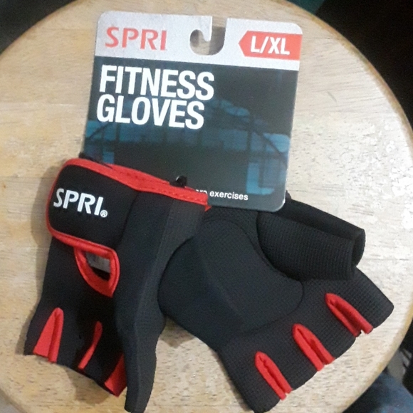 Spri Accessories - Spri black and red Fitness Gloves